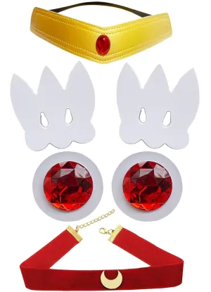6Pack Moon Hair Clips Accessories set for Girl and Women