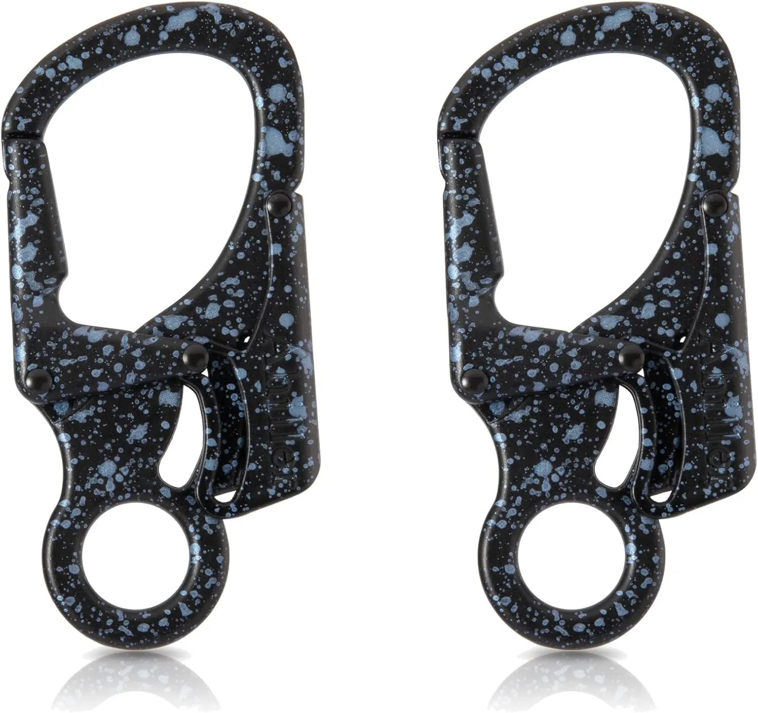 Ahiller Carabiner Clip, Double Anti-Misopening Locking Design, 3" Zinc Alloy Heavy Keychain for Outdoor Camping Hiking, Key Ring Clip