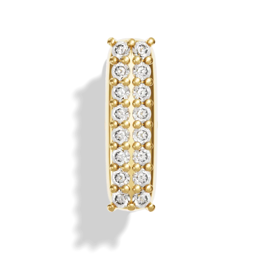Gold Pave Bubble Letter Charms