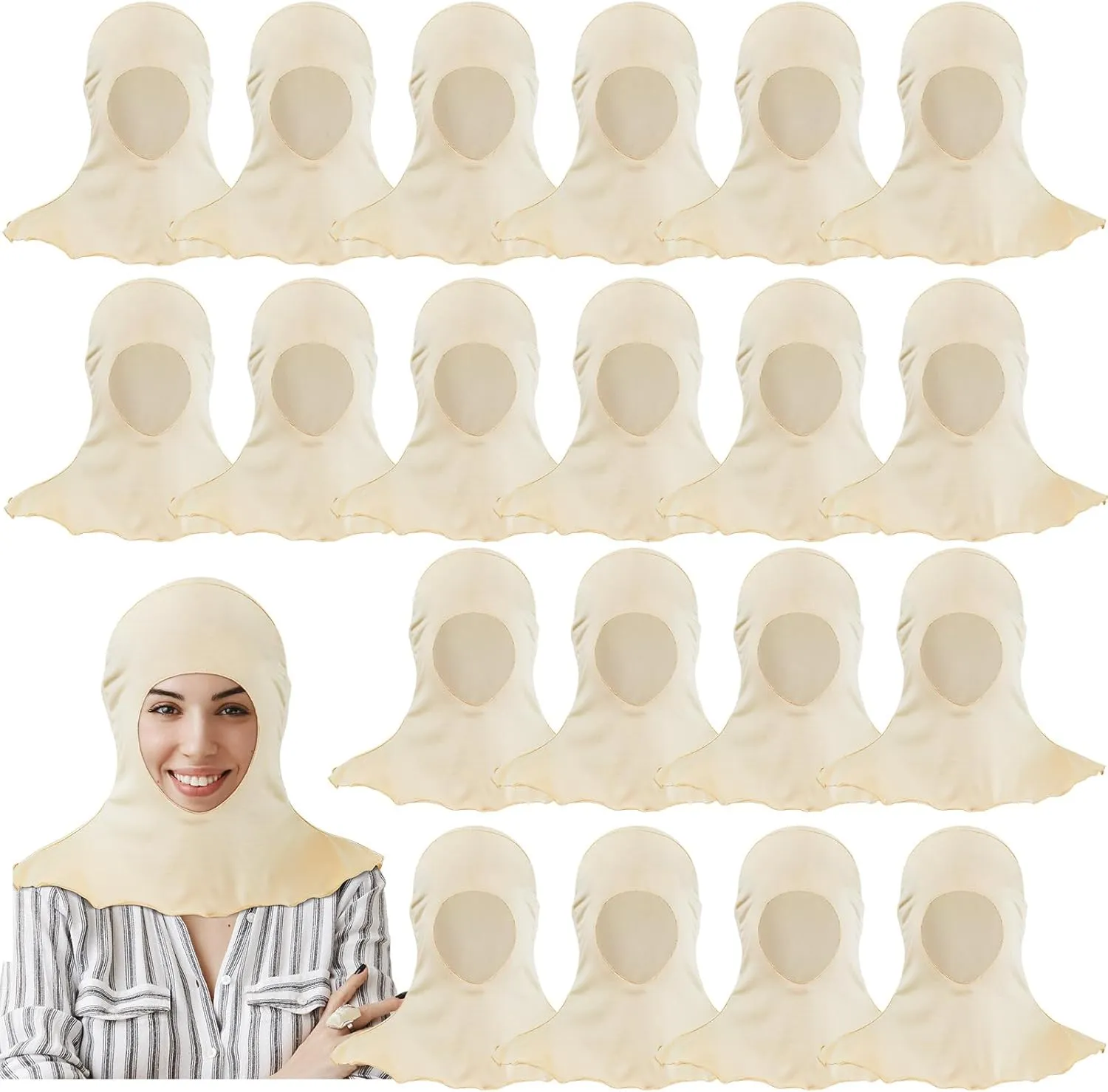 Hercicy Spray Socks Painters Mask Hair Sock Unisex Adult Head Covering Painting Mask Soft Cotton Stretch Hood for Paint