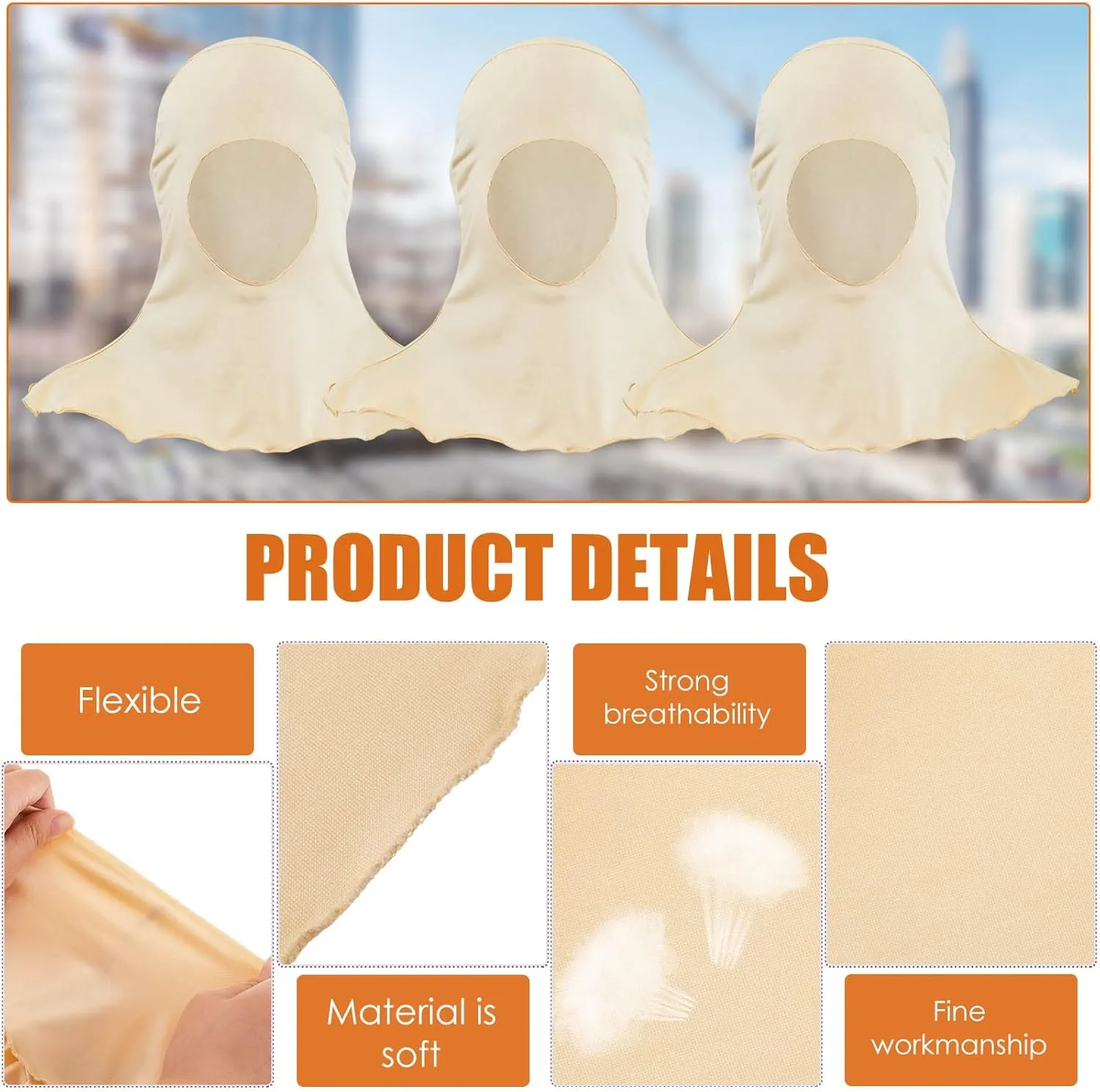 Hercicy Spray Socks Painters Mask Hair Sock Unisex Adult Head Covering Painting Mask Soft Cotton Stretch Hood for Paint