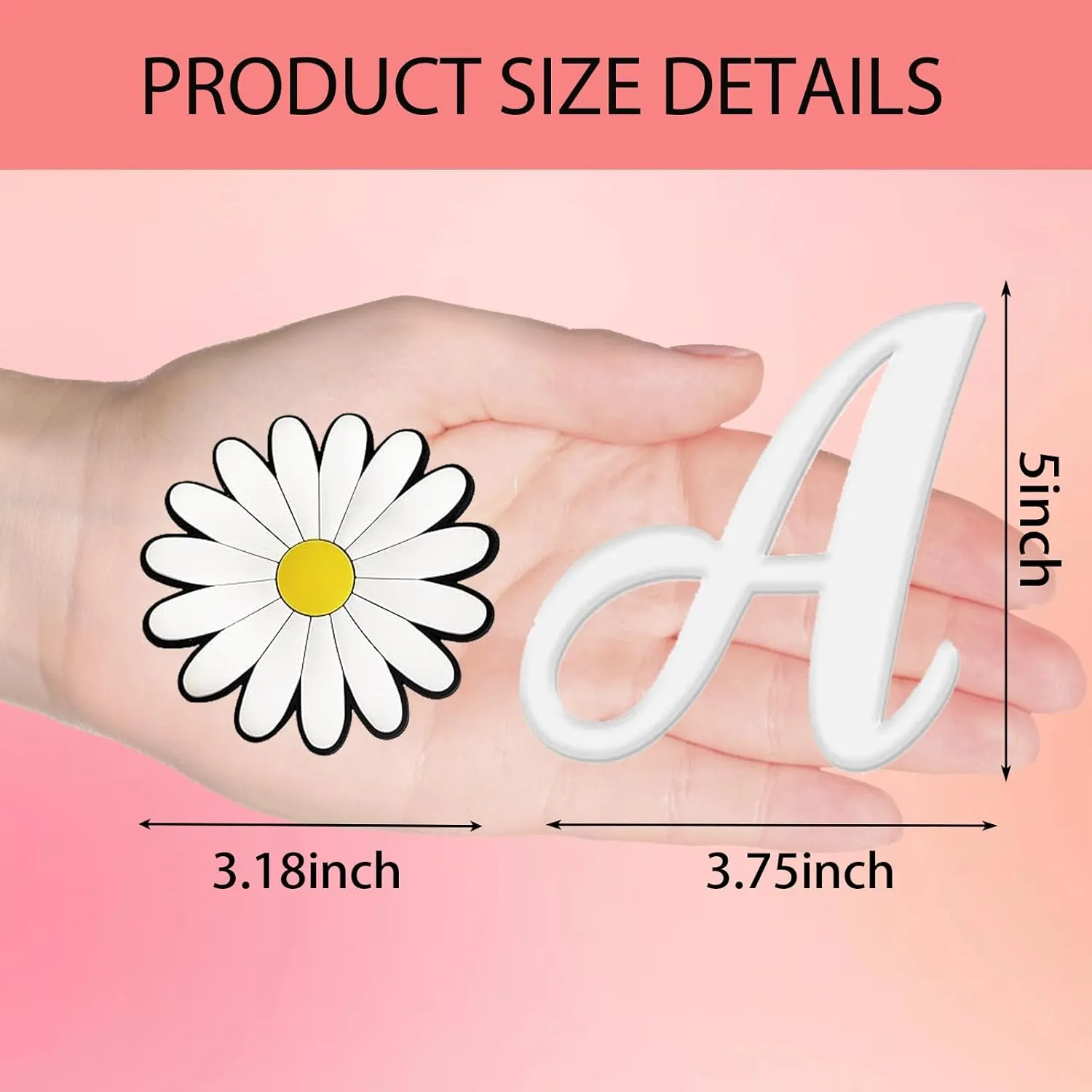 Hroatpk 2pcs Charms for Bogg Bag, Letter Charms Decorative Alphabet Lettering Accessories Insert Compatible With Beach Bag, Rubber Tote
