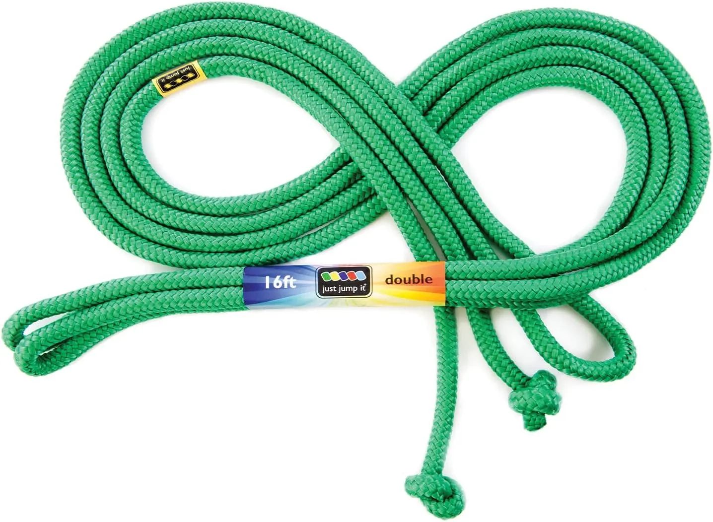Just Jump It 16' Foot Single Jump Rope for Kids Women and Men - Active Outdoor Youth Fitness Excersing Equipment - Double Dutch Length Gym Accessories
