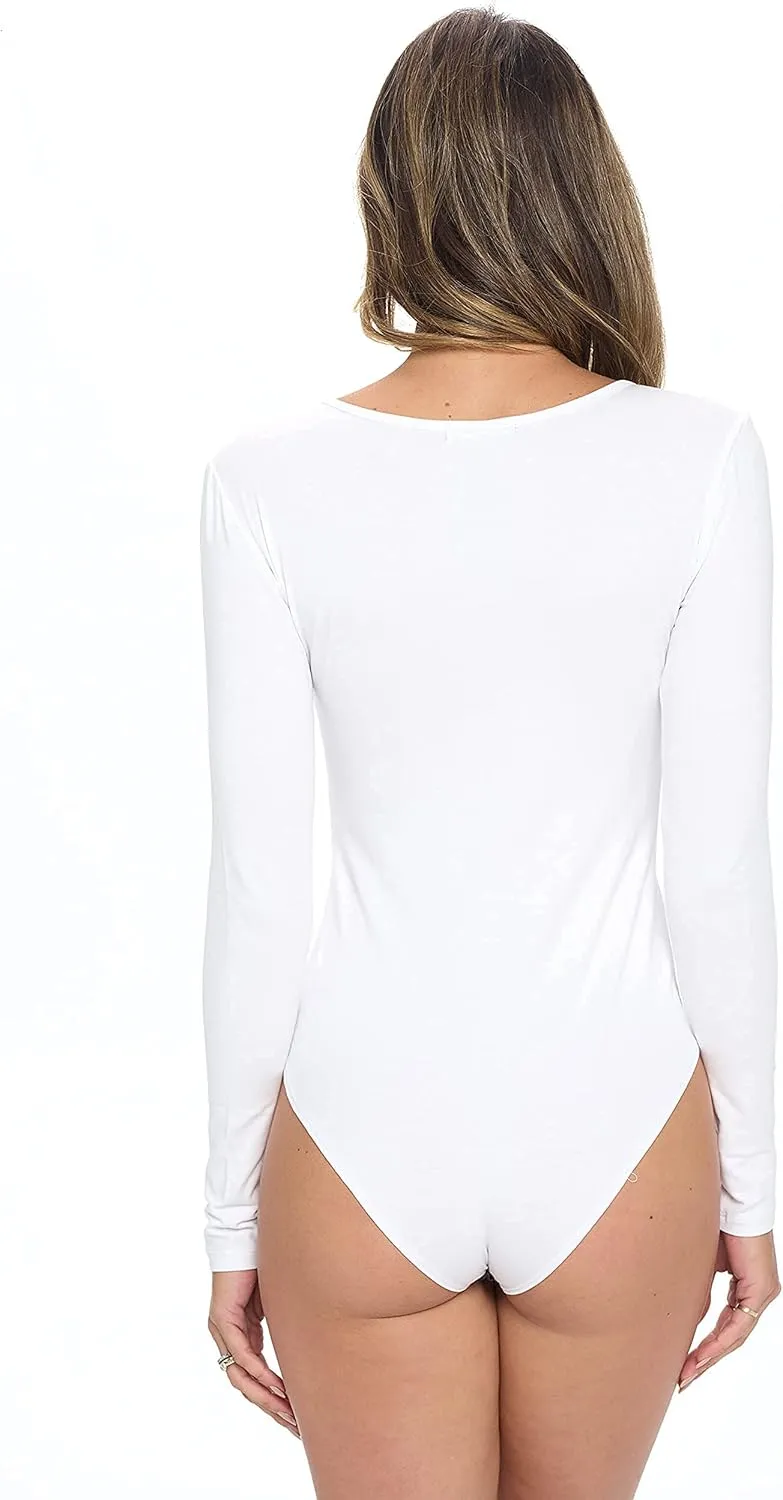 Natural Uniforms Long Sleeve Body Suit-Breathable Cotton Stretch