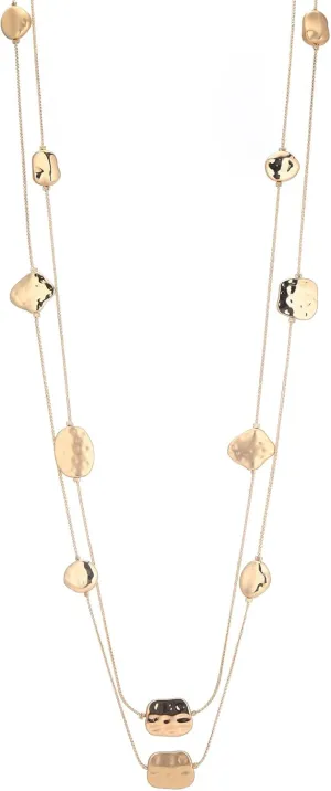 Noessla Long Gold Necklace for Women Long Beaded Chain Necklace Costume Jewelry Gifts for Women Trendy