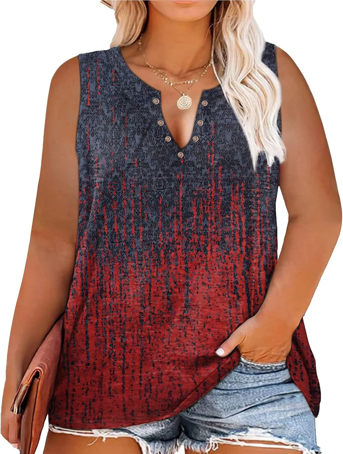 Plus Size Smooth As Tennessee Whiskey Shirt Women Ring Hole Sleeveless Sexy V-Neck Country Music Tank Top Tshirt