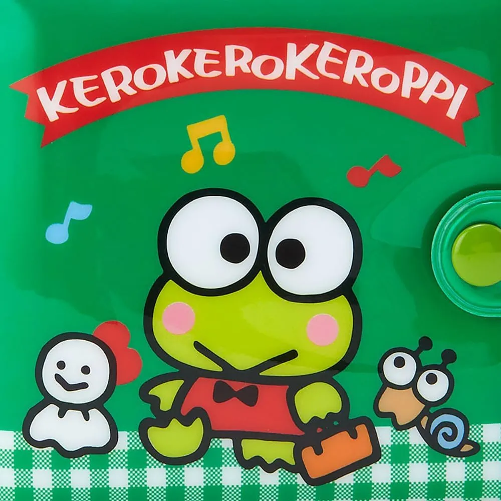 Sanrio 715131 Kerokeroppi Vinyl Wallet,GreenPVC Material