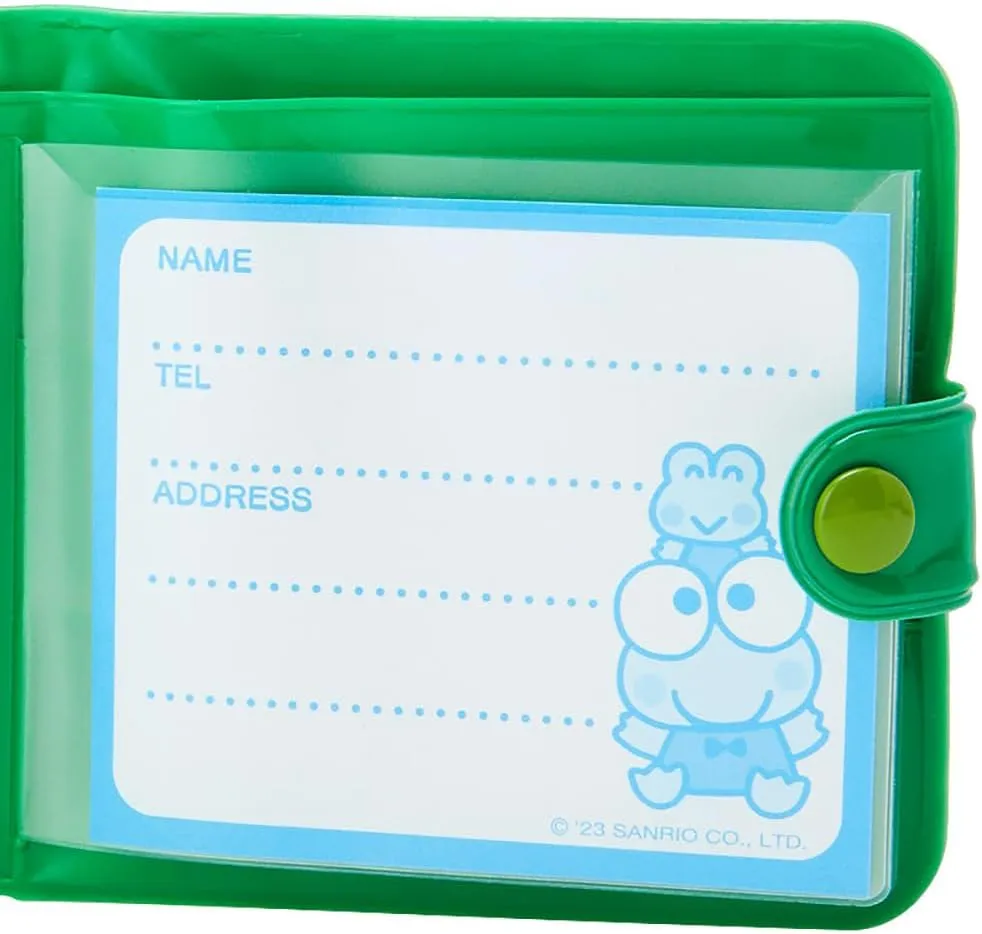 Sanrio 715131 Kerokeroppi Vinyl Wallet,GreenPVC Material