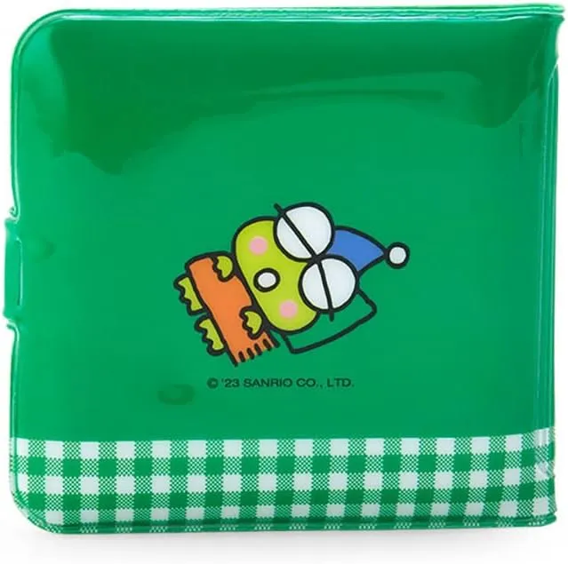 Sanrio 715131 Kerokeroppi Vinyl Wallet,GreenPVC Material