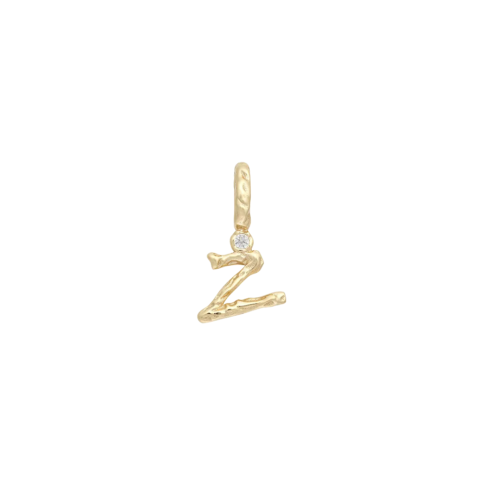 Textural Letter Necklace