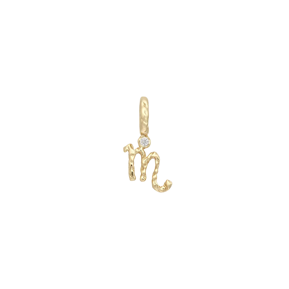 Textural Letter Necklace