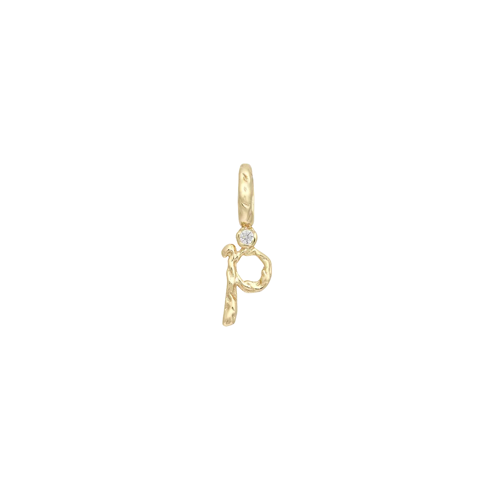 Textural Letter Necklace