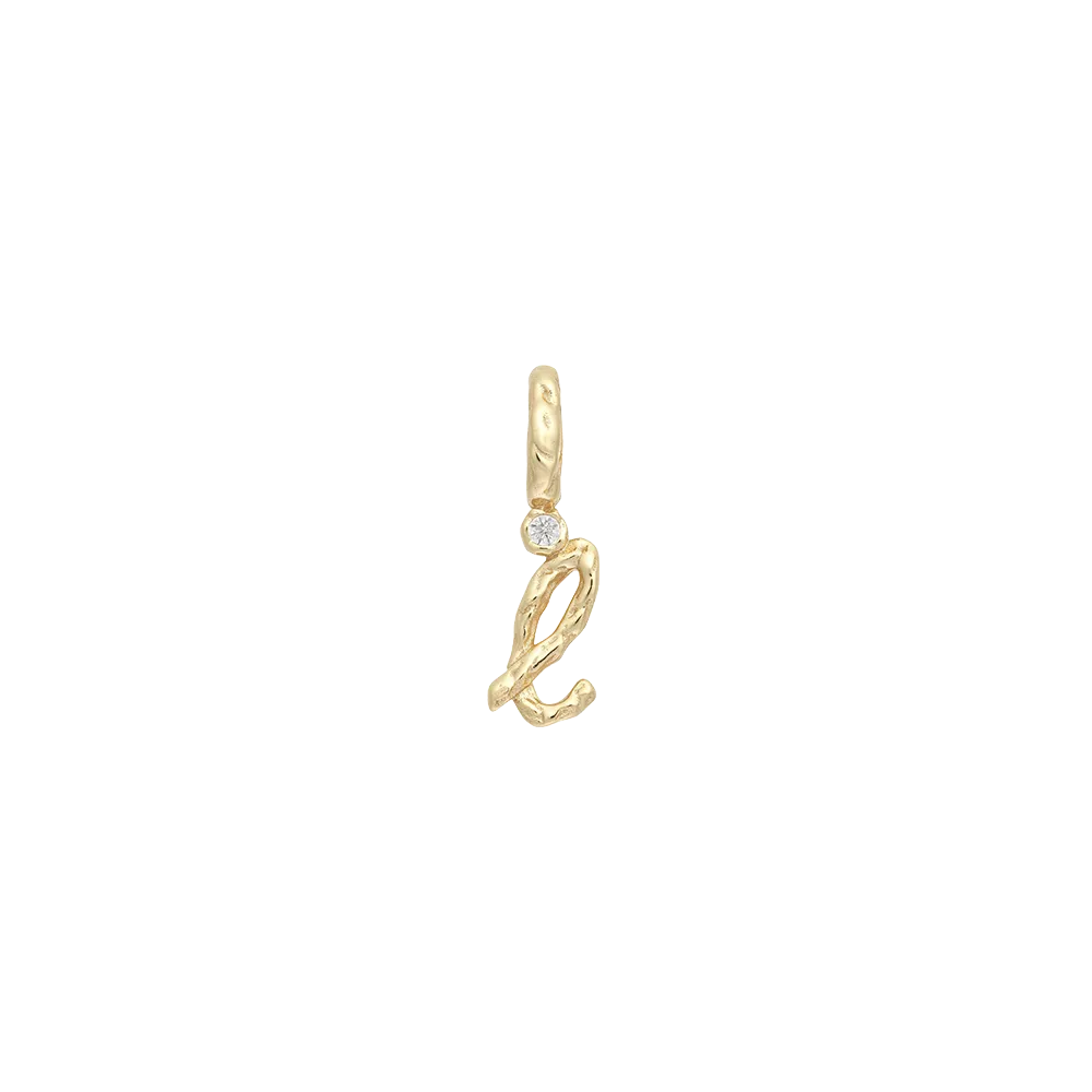Textural Letter Necklace