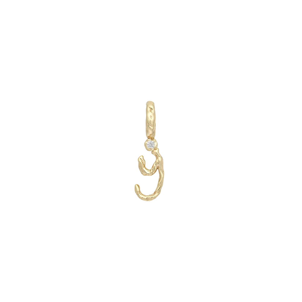 Textural Letter Necklace