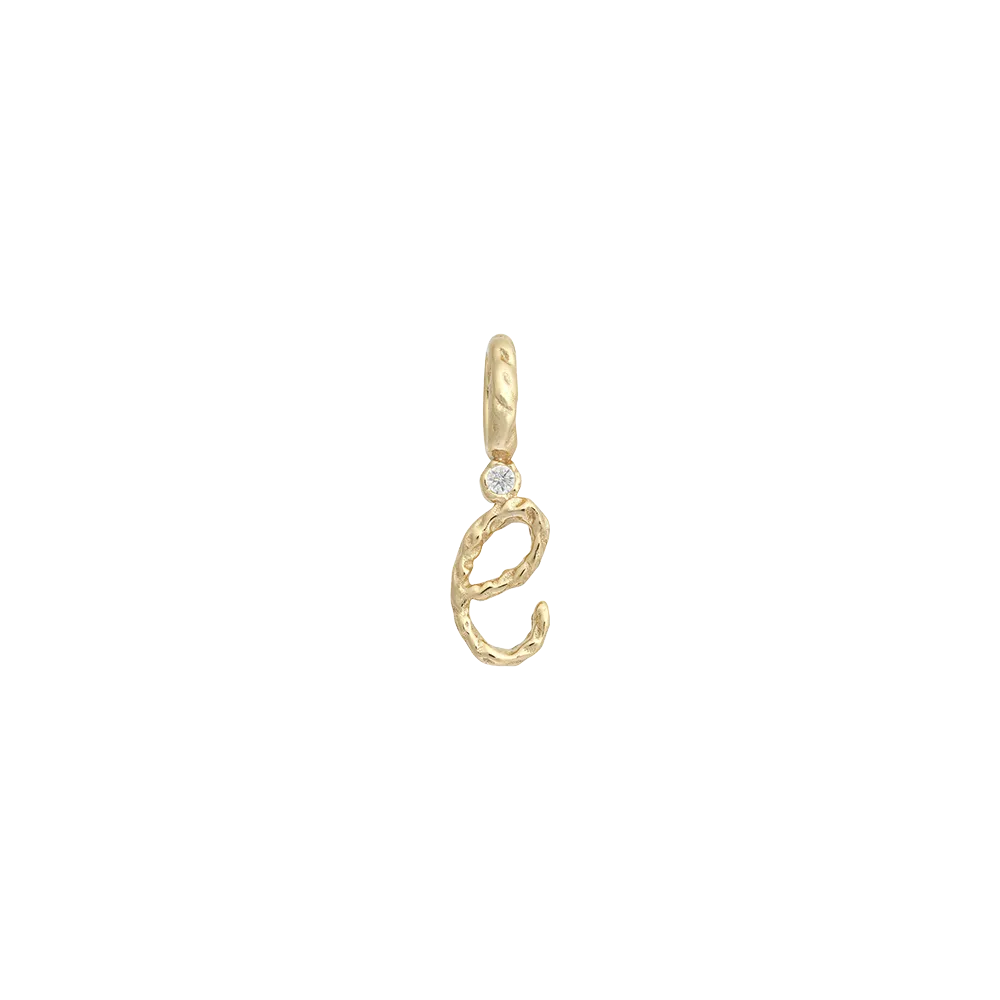 Textural Letter Necklace