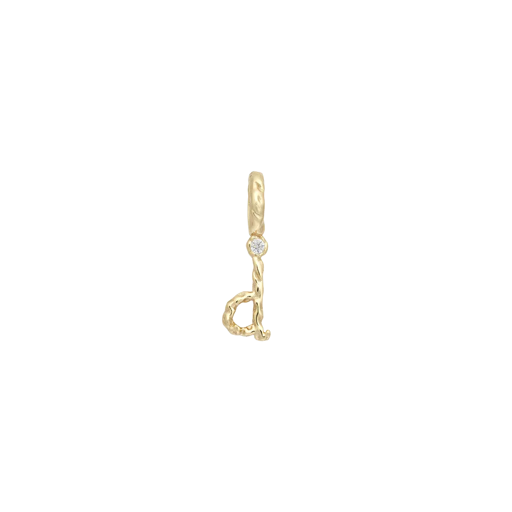 Textural Letter Necklace