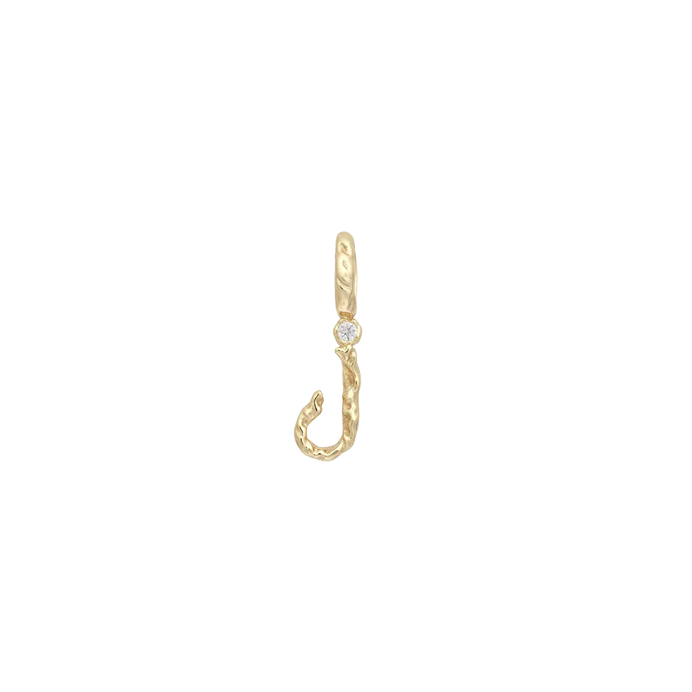 Textural Letter Necklace