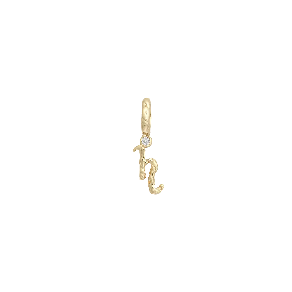 Textural Letter Necklace