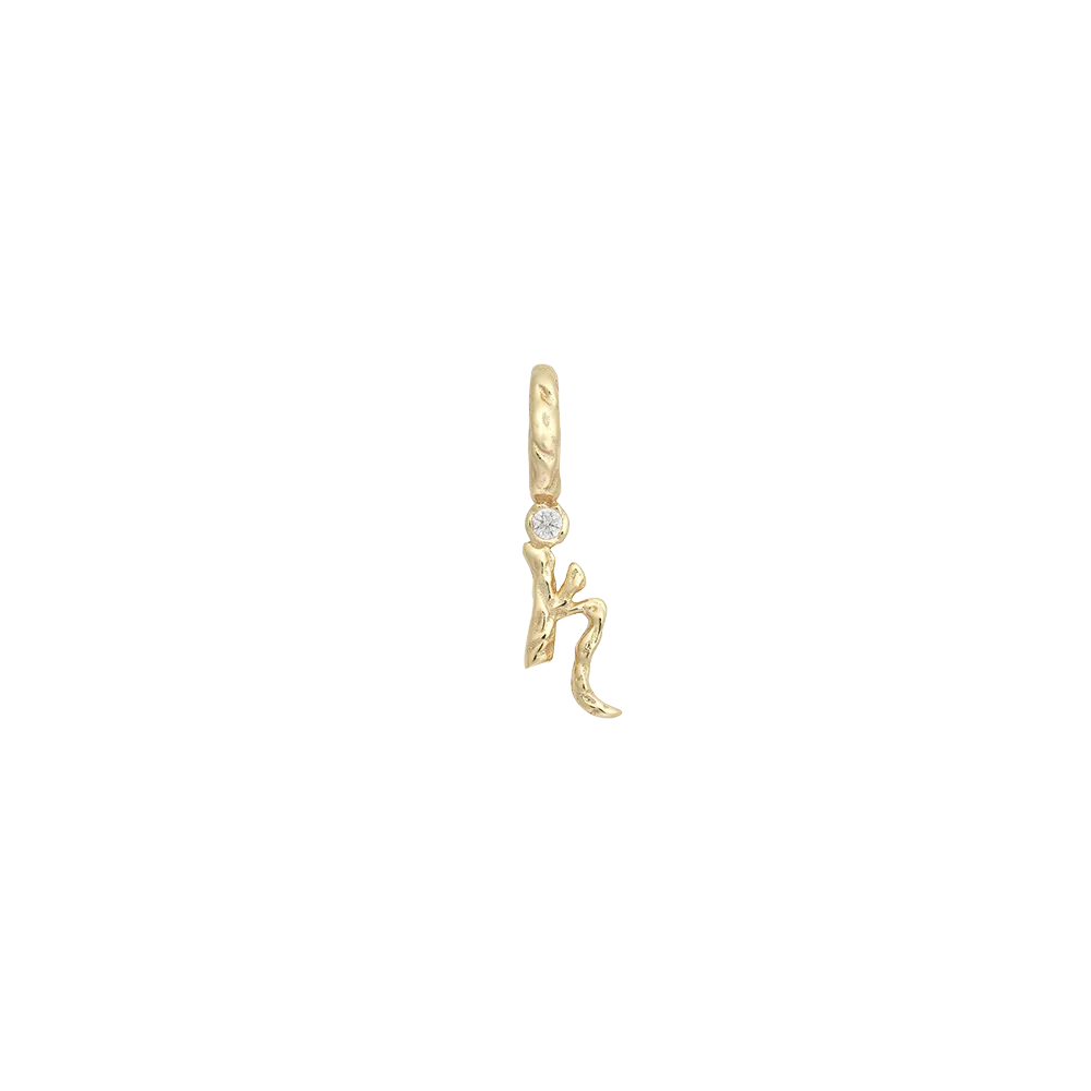 Textural Letter Necklace