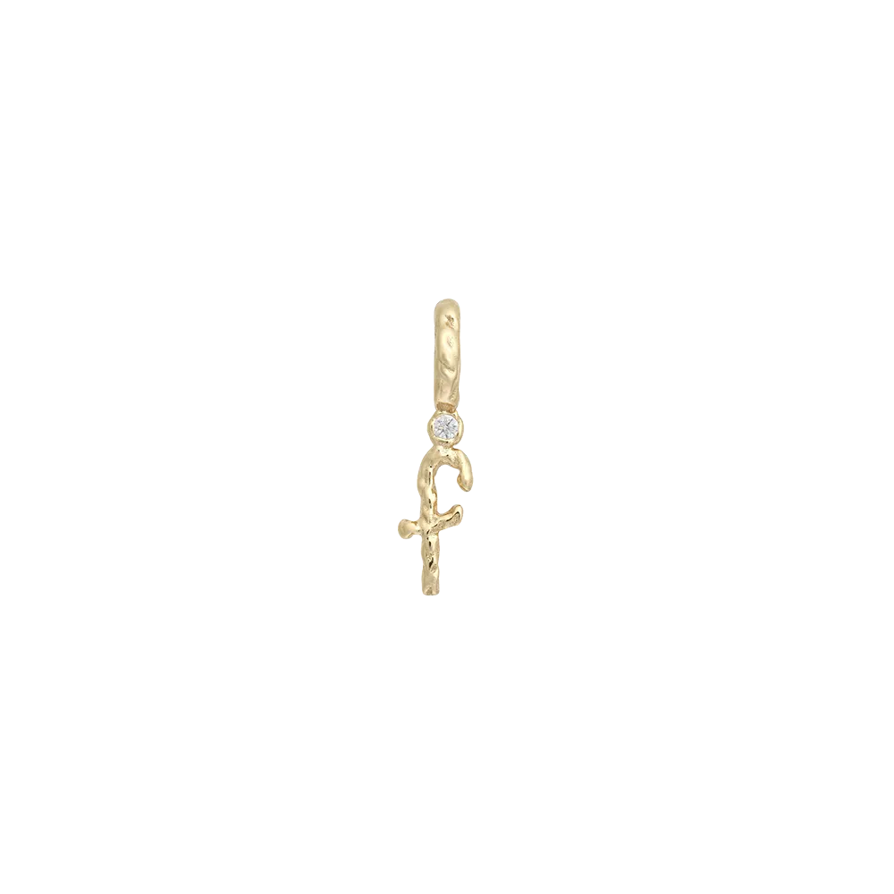 Textural Letter Necklace