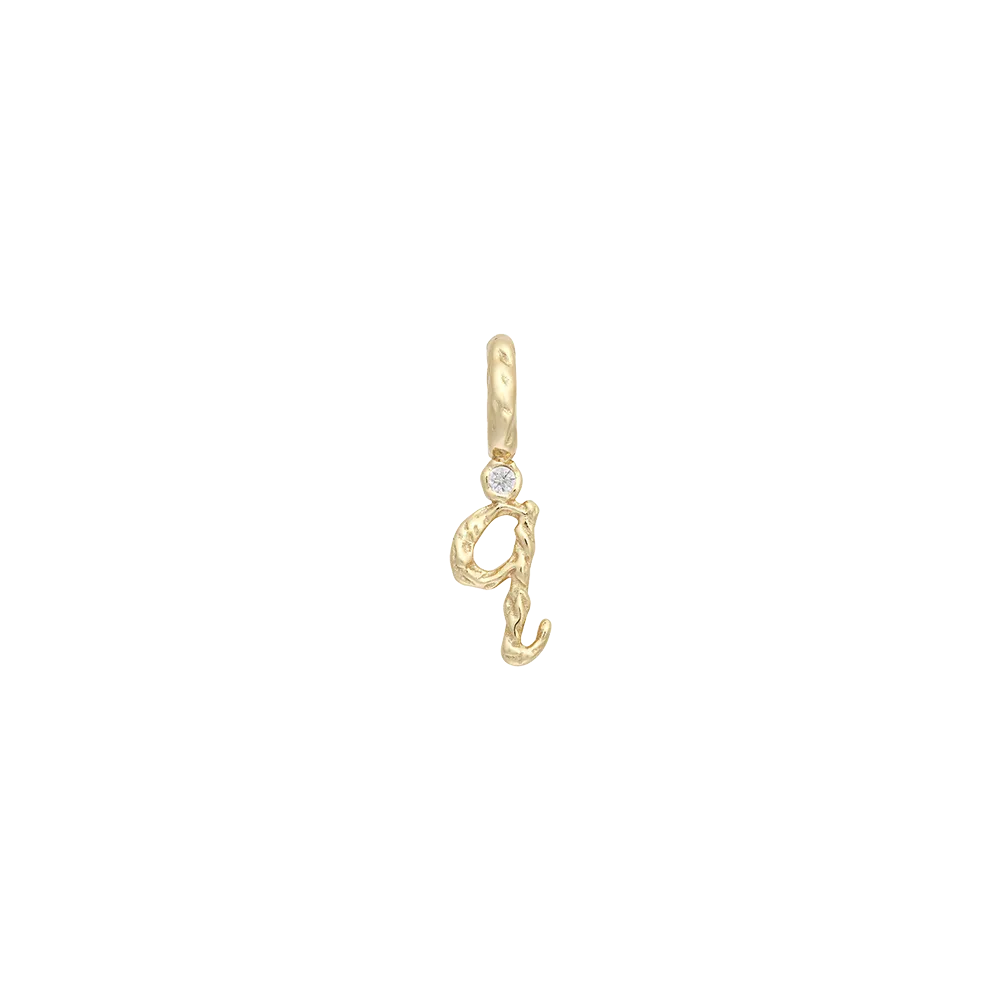 Textural Letter Necklace