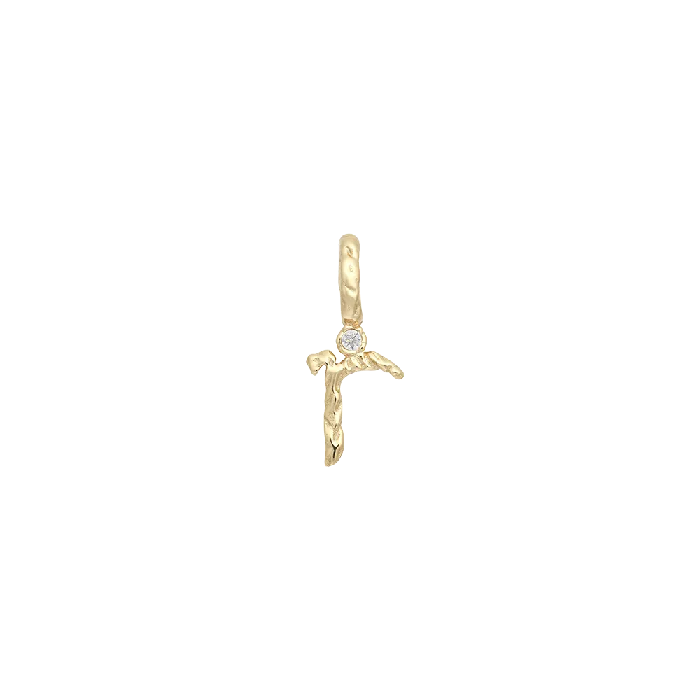 Textural Letter Necklace