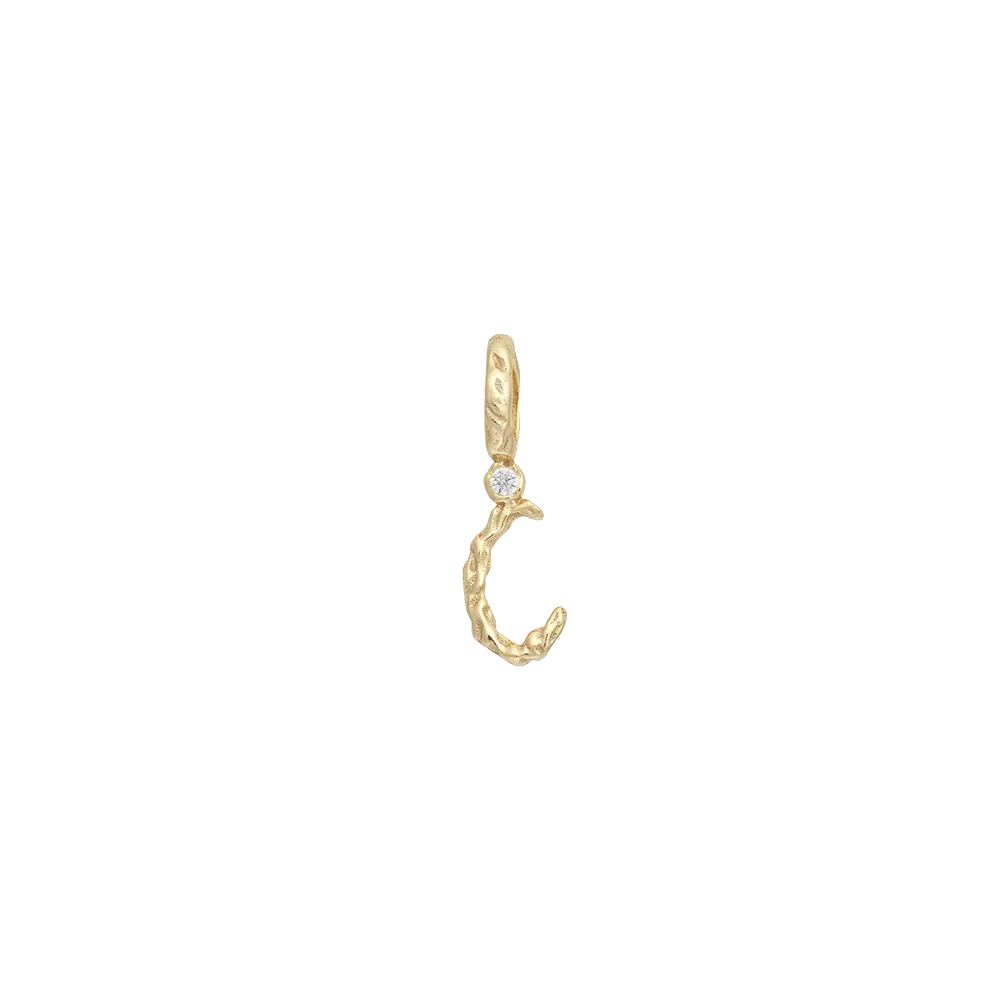 Textural Letter Necklace