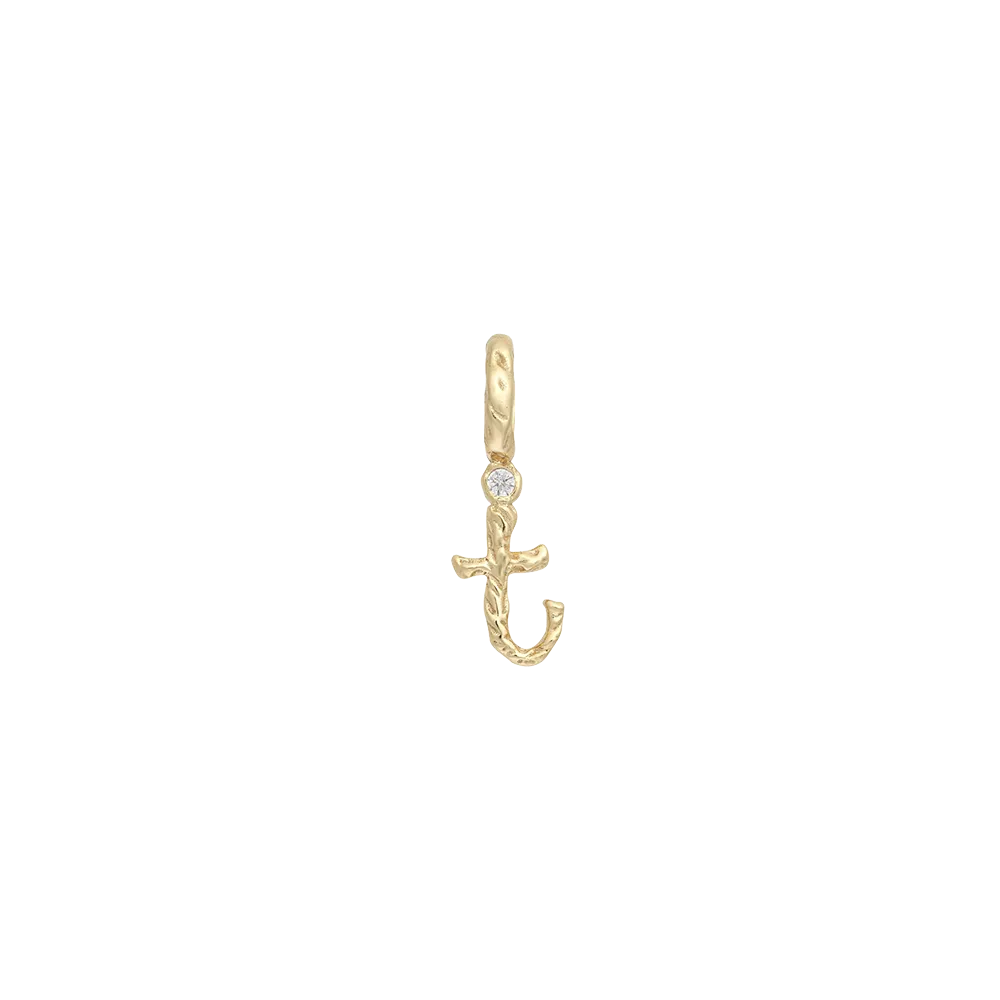 Textural Letter Necklace