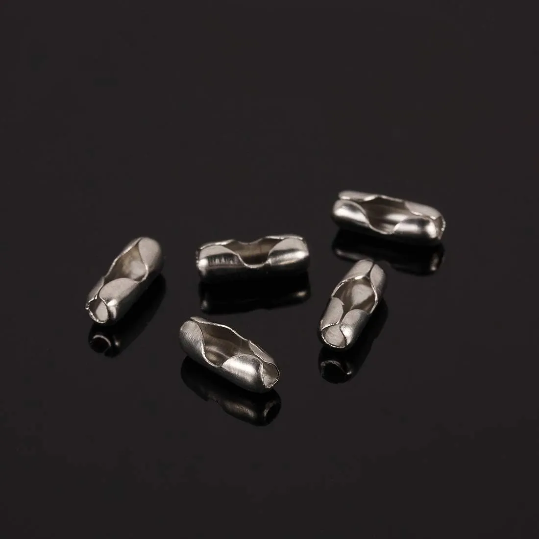 Tiparts 30 Feet Stainless Steel Ball Chains Necklace with 20pcs Connectors Clasps,Silver Bead Chain Sets (Chain Width 2.4mm 20pcs connectors)