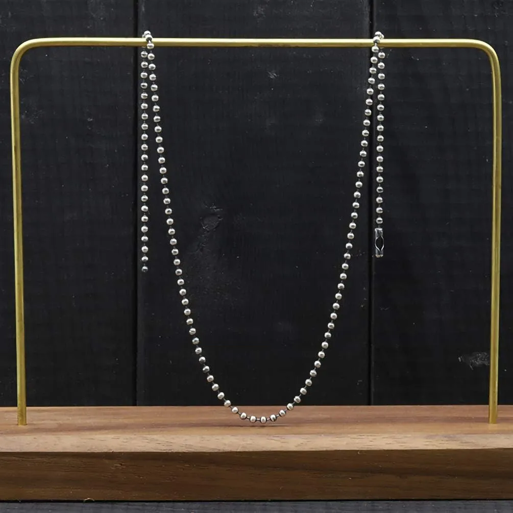 Tiparts 30 Feet Stainless Steel Ball Chains Necklace with 20pcs Connectors Clasps,Silver Bead Chain Sets (Chain Width 2.4mm 20pcs connectors)