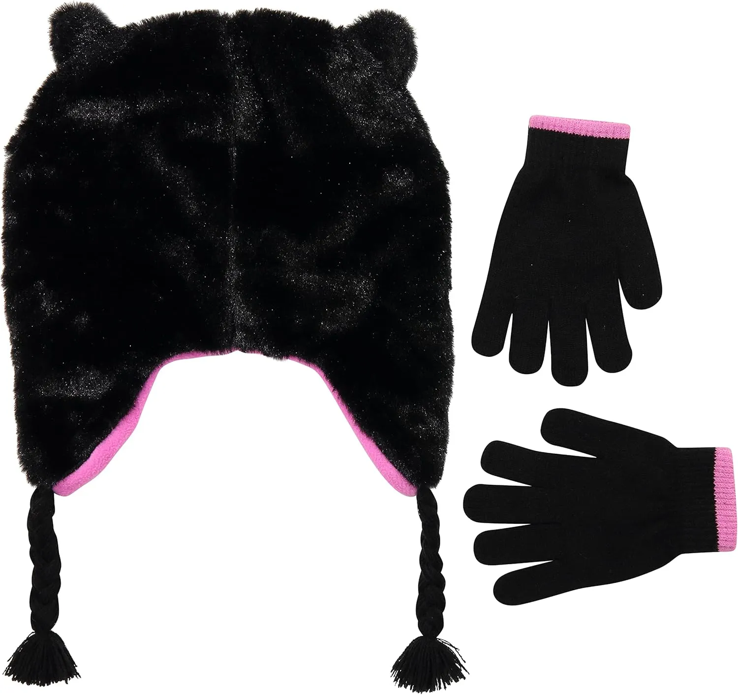 Toddler Winter Hat and Gloves Set for Ages 4-7 or Boys & Girls Winter Hat & Toddler Mittens Ages 2-4
